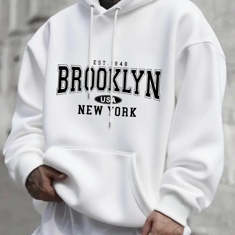 🧥 Fleece Single-Hat Hoodie – Warm Casual Pullover for Autumn & Winter