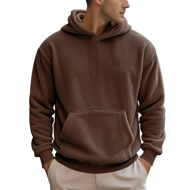 New Men’s Double-Sided Velvet Loose Sweater