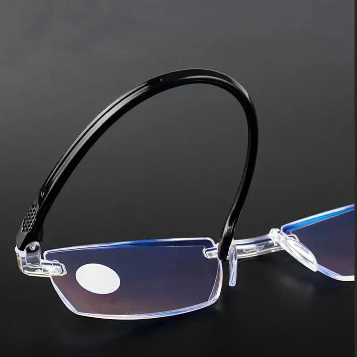 Anti Blue Light Blocking Glasses - Transparent Plastic Frame for Computer and Gaming