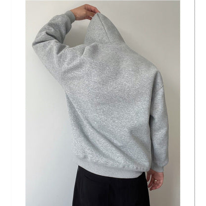 🧥 Solid Color Hooded Sweater – Unisex Autumn & Winter Casual Hoodie
