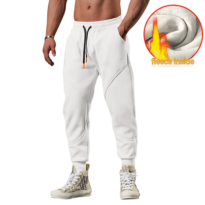 🥶🔥 Men’s Warm Outdoor Track Sweatpants – Loose Tapered Leisure Joggers