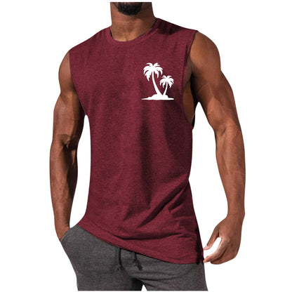 🏋️‍♂️ Men’s Sleeveless Sports Vest – Loose Summer Workout Tank Top