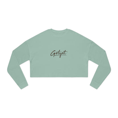 GETYAT Women’s Cropped Sweatshirt | Dusty Rose Script Graphic Crop Top