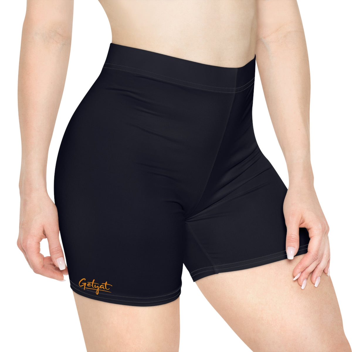 GETYAT Women’s Biker Shorts | Aqua Blue Lightweight Workout & Cycling Shorts