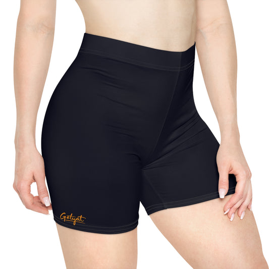 GETYAT Women’s Biker Shorts | Aqua Blue Lightweight Workout & Cycling Shorts