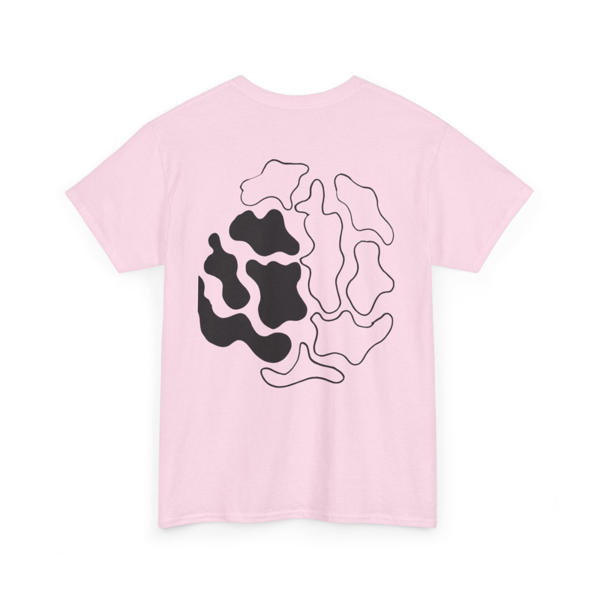 GETYAT Abstract Brain Graphic T-Shirt | Black & White Neural Art Tee