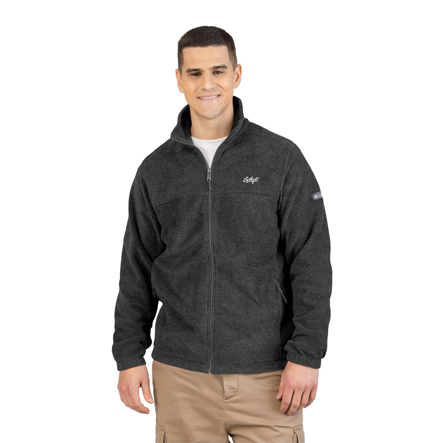 Fleece Jacket – Cozy Charcoal Zip-Up with Minimal Chest Logo | Getyat