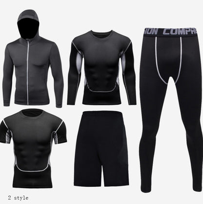 🏀 Fitness Clothing Suit – Men’s Basketball Compression Tights Sportswear Set