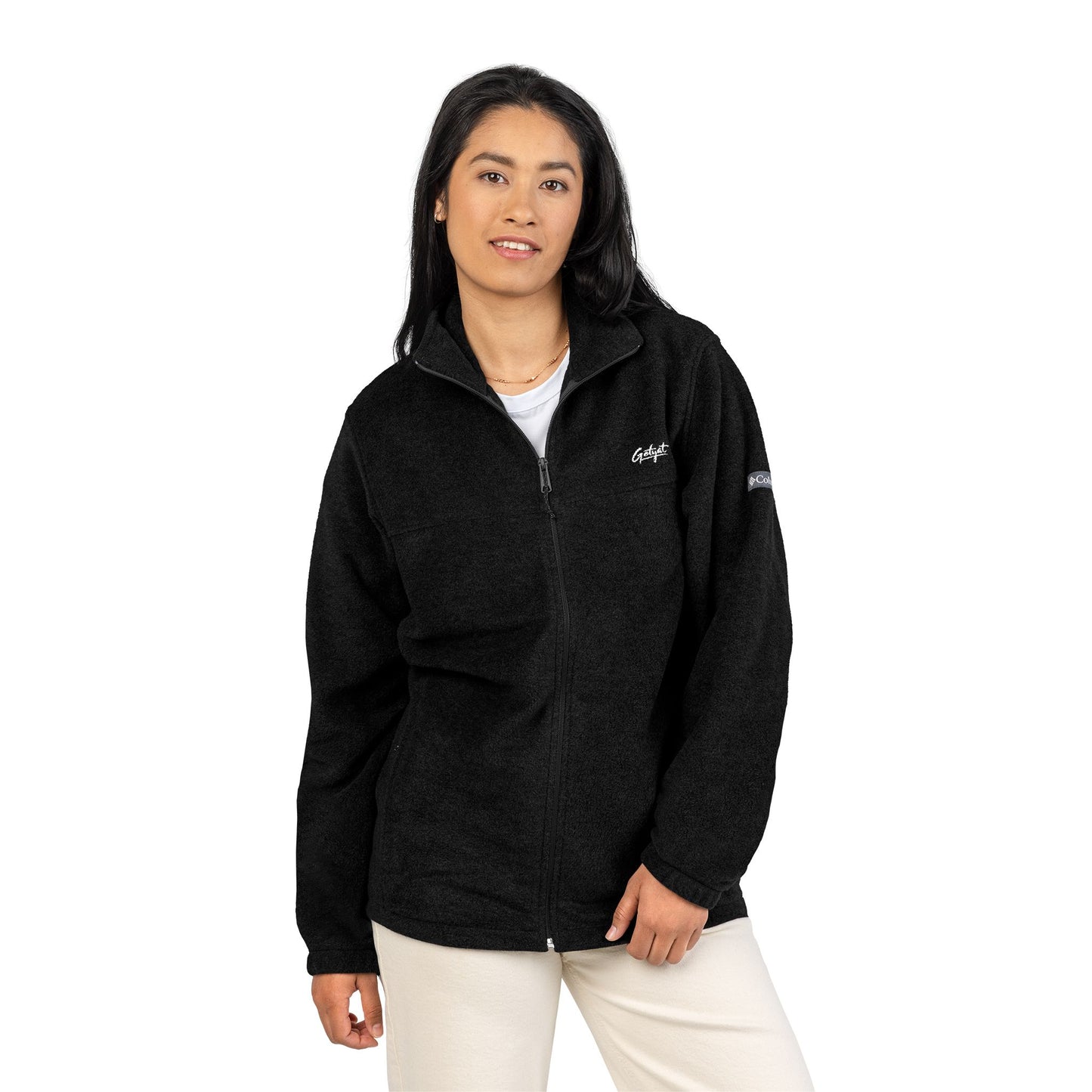 Fleece Jacket – Cozy Charcoal Zip-Up with Minimal Chest Logo | Getyat