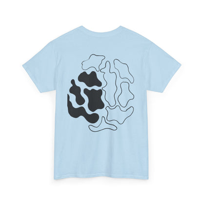 GETYAT Abstract Brain Graphic T-Shirt | Black & White Neural Art Tee
