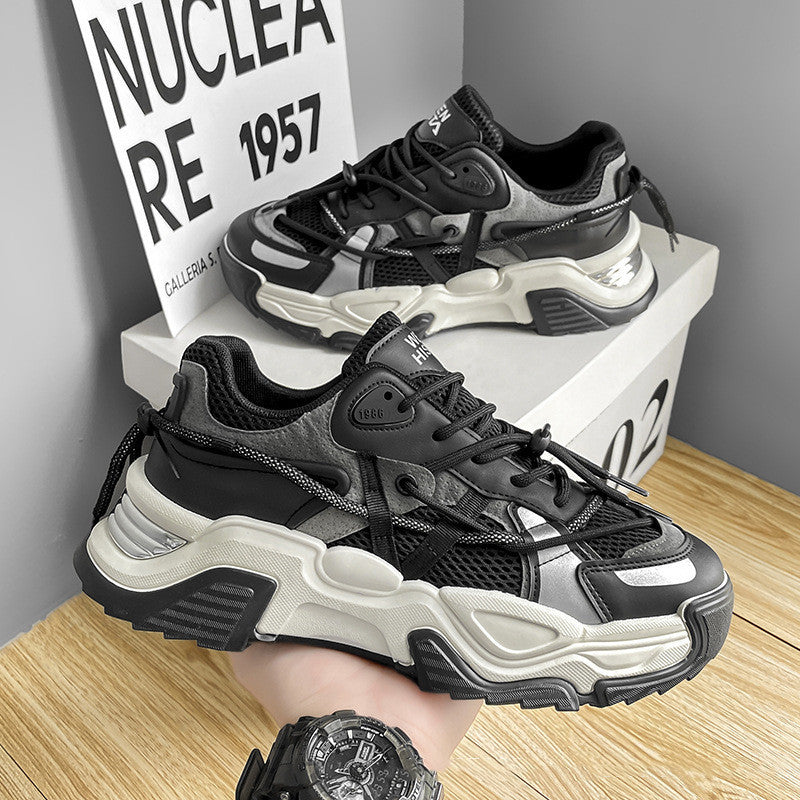 👟 Men’s Thick-Soled Breathable Running Sneakers – Fashion Sports Shoes