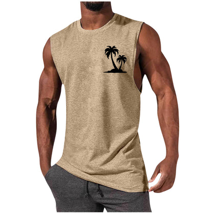 🏋️‍♂️ Men’s Sleeveless Sports Vest – Loose Summer Workout Tank Top