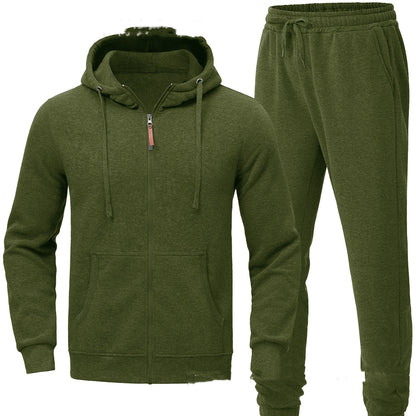 🧥 Men’s Hooded Sweater Set – Spring, Autumn & Winter Casual Pullover Tracksuit