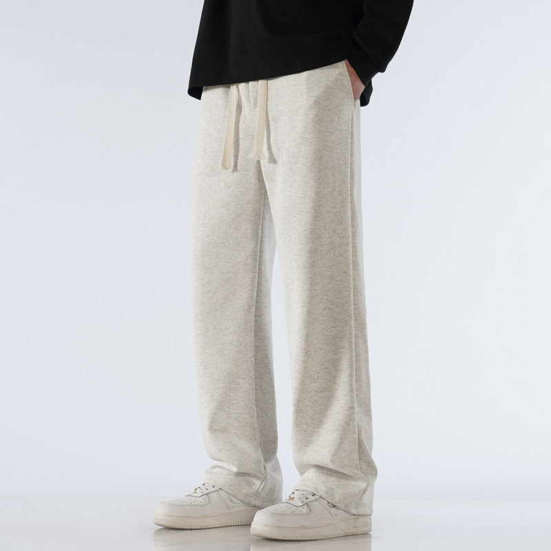 👖 Loose Casual Men’s Draping Wide-Leg Sports Trousers – Straight Fit Athletic Pants