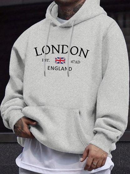 🧥 Fashion Personalized Printed Men’s Hoodie – Casual Streetwear Pullover