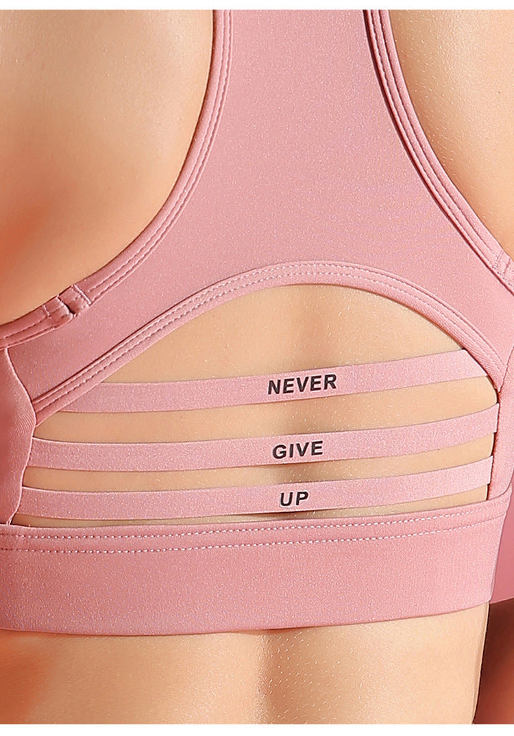 🧘‍♀️ Shockproof Sports Bra – High Support Yoga Vest for Fitness & Training