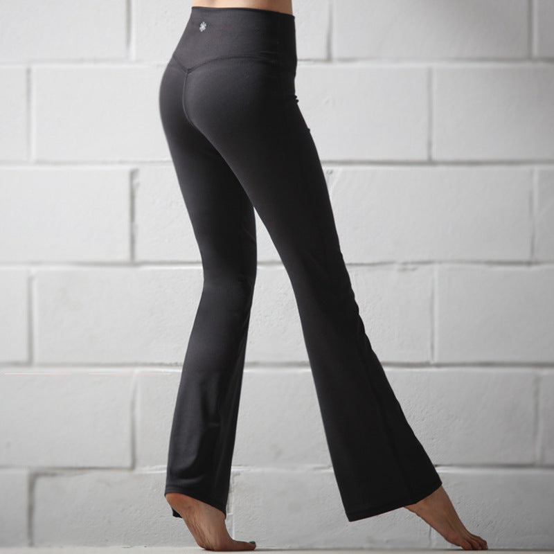 🧘‍♀️ Yoga Trumpet Pants – High-Waist Flare Leg Fitness & Lounge Pants