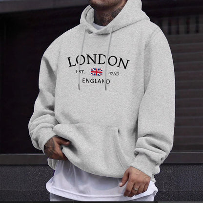 🧥 Fashion Personalized Printed Men’s Hoodie – Casual Streetwear Pullover