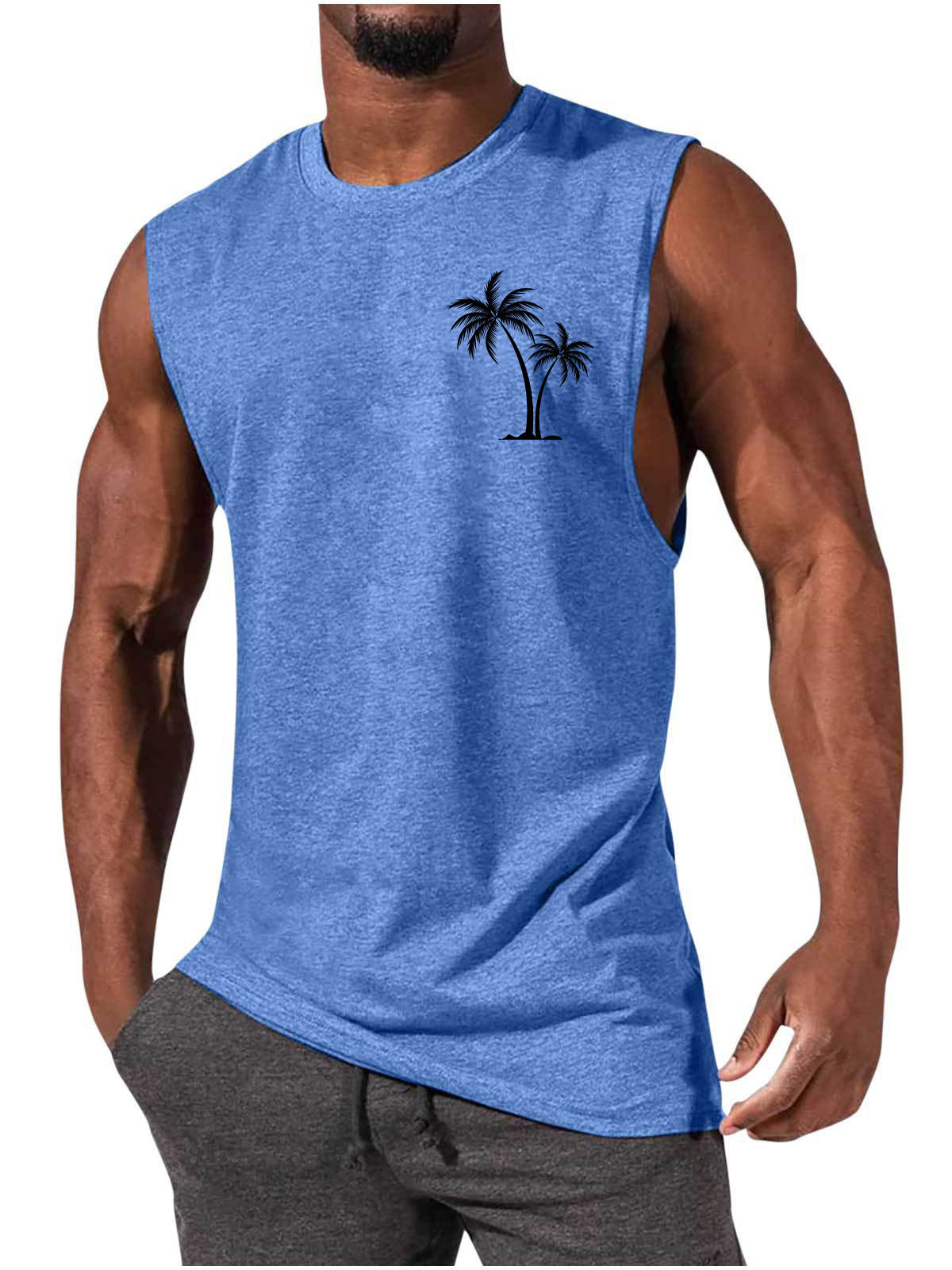 🏋️‍♂️ Men’s Sleeveless Sports Vest – Loose Summer Workout Tank Top