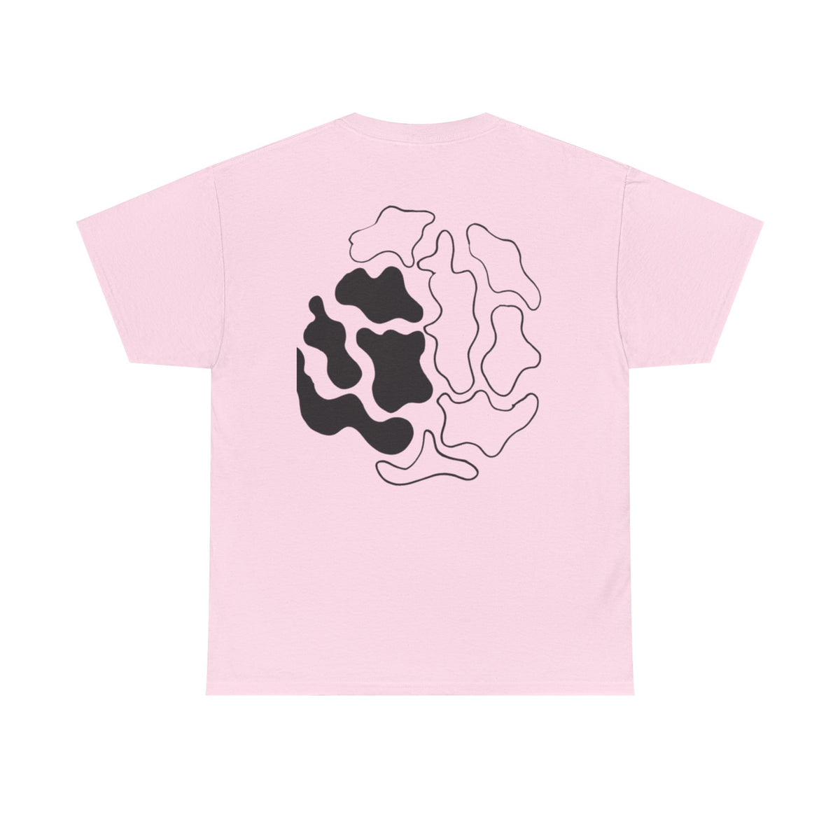 GETYAT Abstract Brain Graphic T-Shirt | Black & White Neural Art Tee