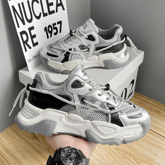 👟 Men’s Thick-Soled Breathable Running Sneakers – Fashion Sports Shoes