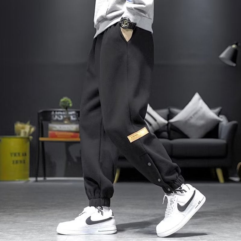 👖 Autumn & Winter Velvet Padded Casual Pants – Warm Soft Lined Everyday Trousers