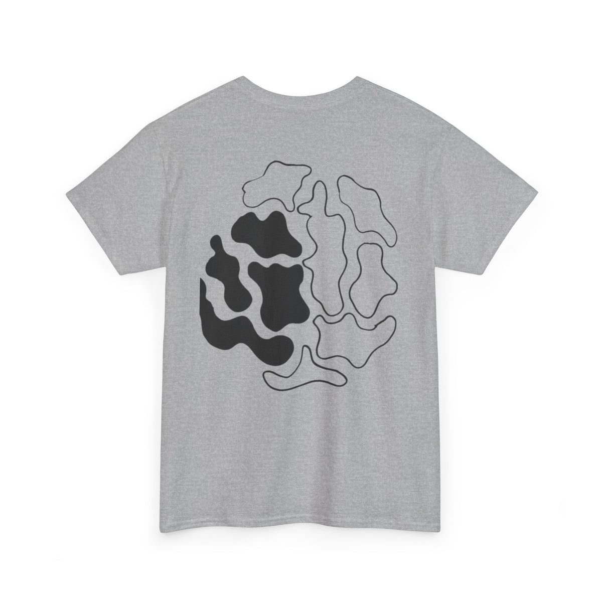 GETYAT Abstract Brain Graphic T-Shirt | Black & White Neural Art Tee