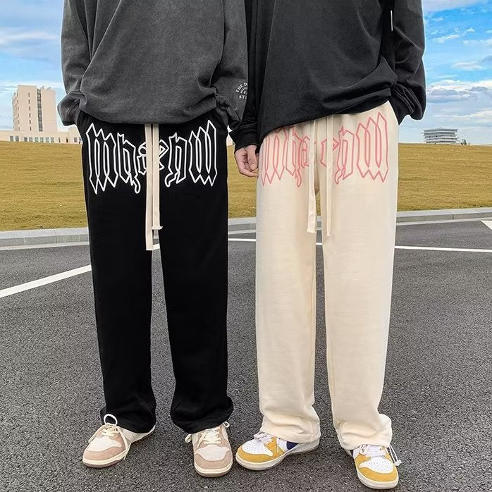 👖 Men’s Summer Plus Size Sports Pants – Loose Straight Wide-Leg Casual Trousers