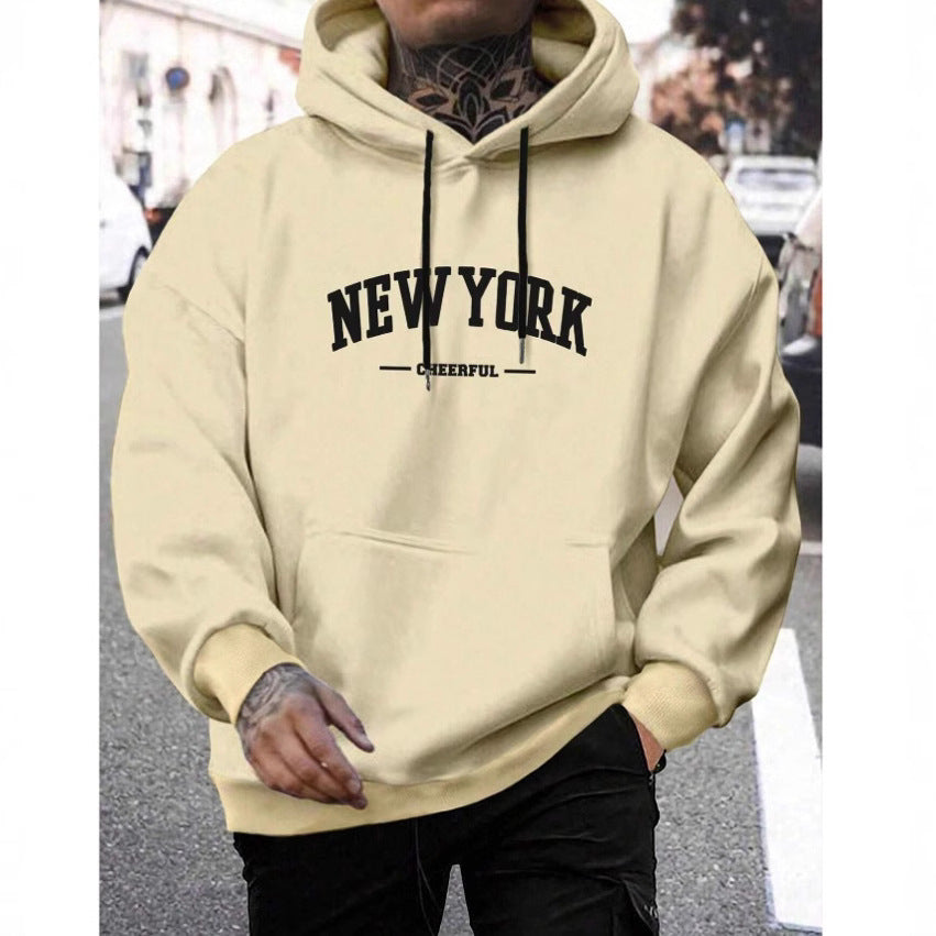 🧥 Men’s American-Style Retro Hooded Sweater – Loose Casual Streetwear Hoodie