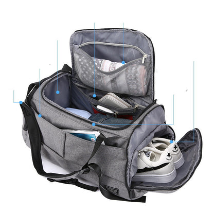 🎒 Large Capacity Wet & Dry Gym Bag – Sports & Travel Duffel