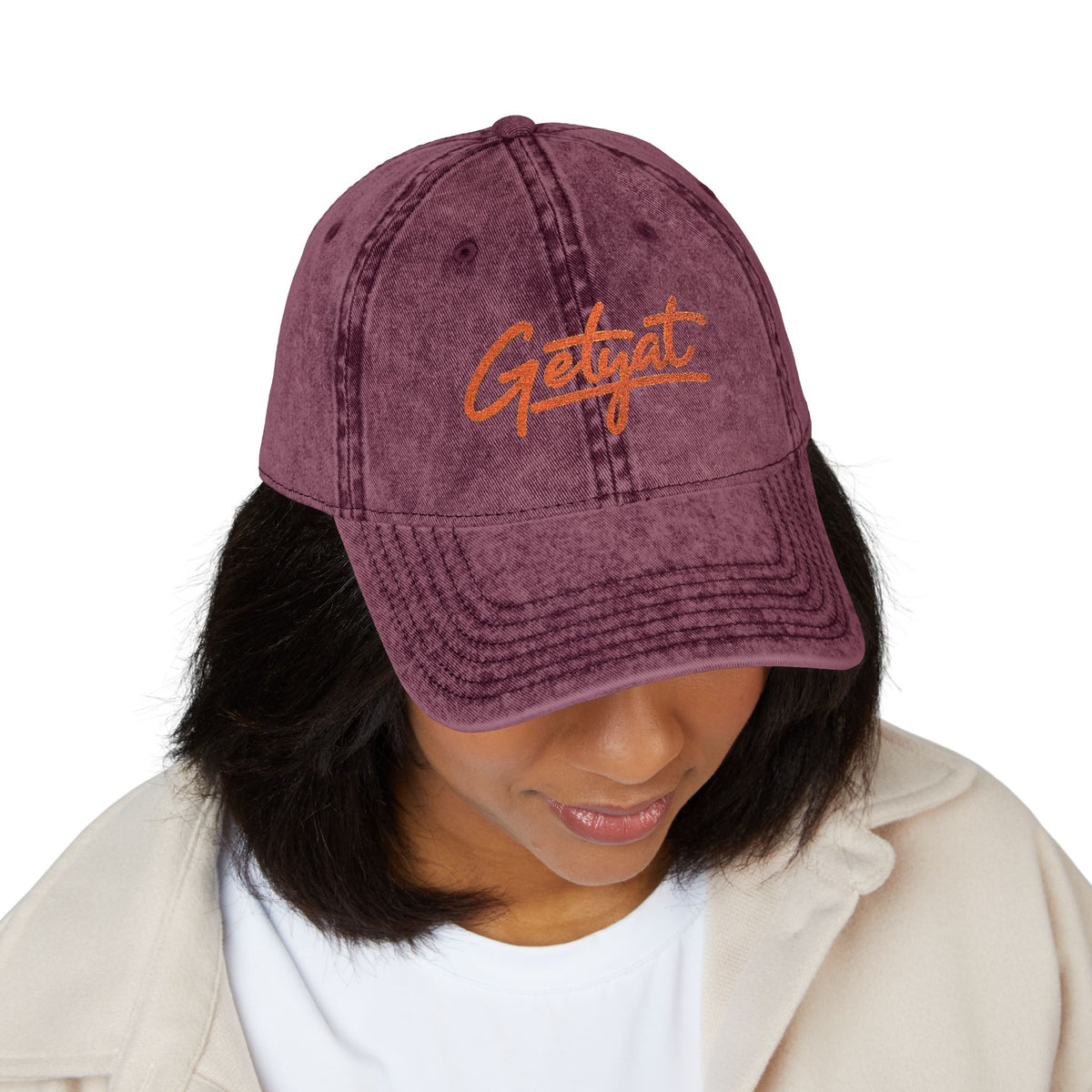 Vintage Embroidered Cap – 'Grateful' Distressed Baseball Hat
