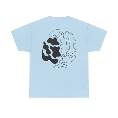 GETYAT Abstract Brain Graphic T-Shirt | Black & White Neural Art Tee