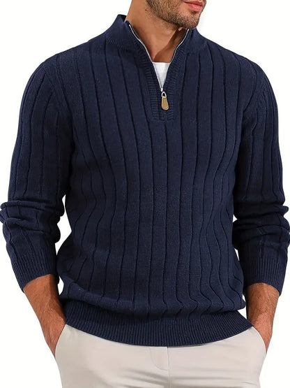 🧥 Retro Versatile Long Sleeve Sweater for Men – Stylish Casual Knitwear