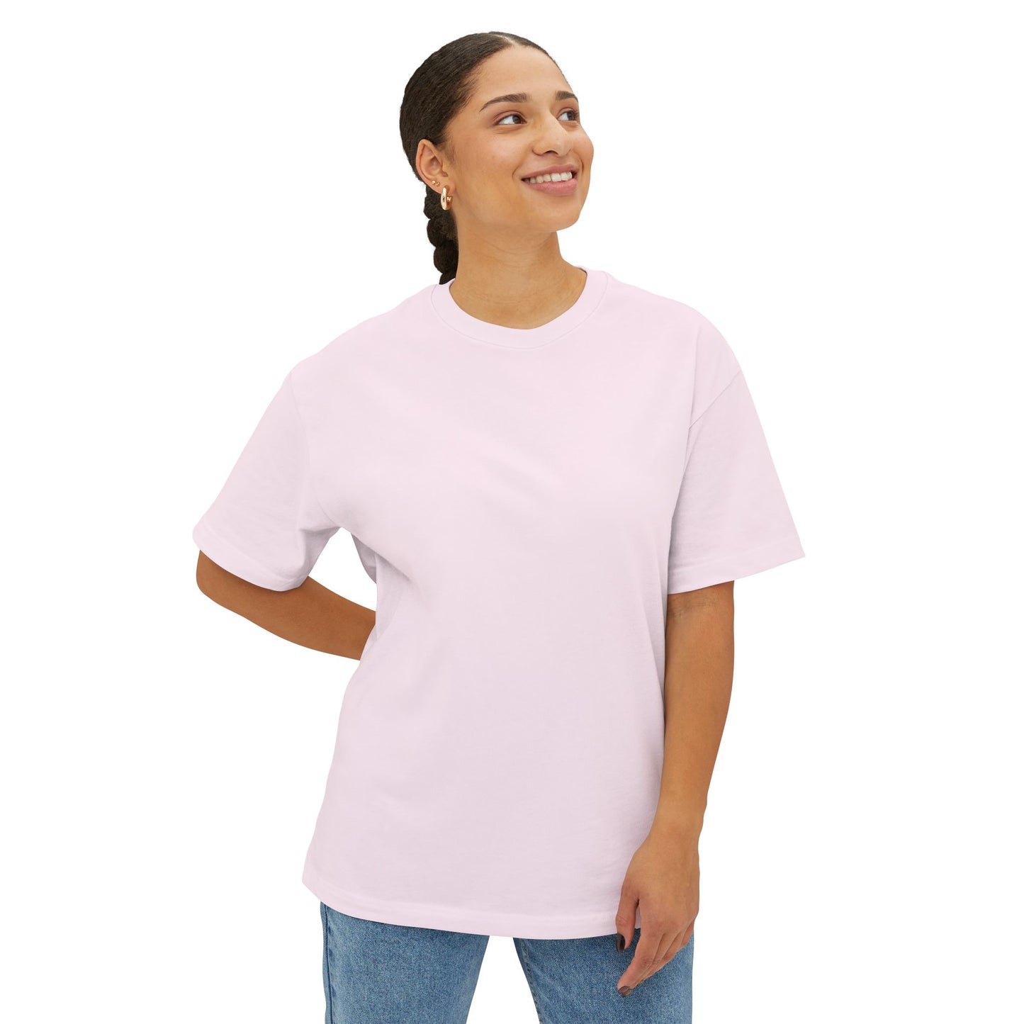 Boxy Oversized T-Shirt – Minimal White Casual Tee | Relaxed Fit Everyday Essential