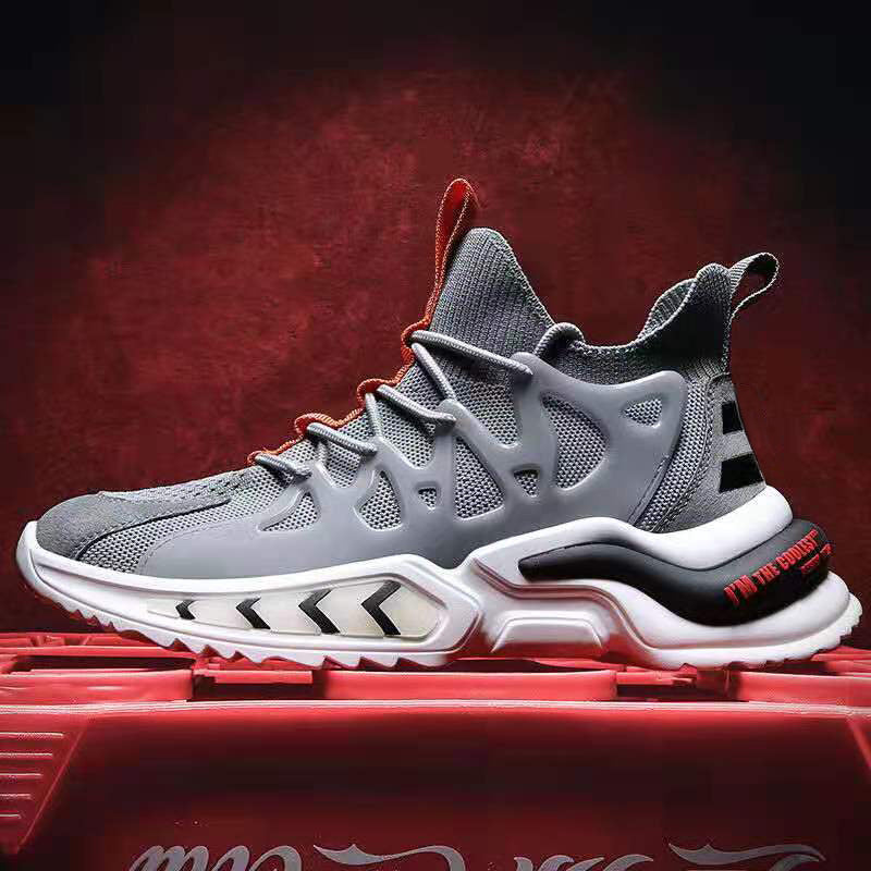 Men’s Fashion Black Sneakers – Non-Slip Gym Running Sports Shoes for Comfort and Performance