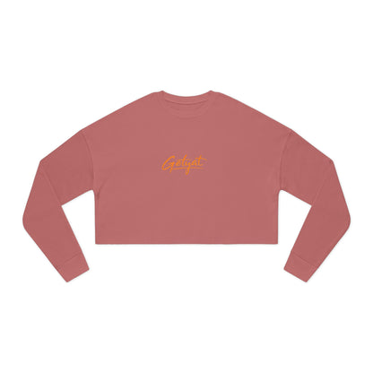Women’s Cropped Sweatshirt – Dusty Rose “Getyat” Script Crop Top
