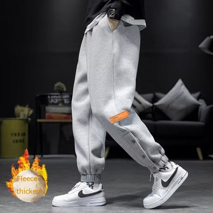 👖 Autumn & Winter Velvet Padded Casual Pants – Warm Soft Lined Everyday Trousers