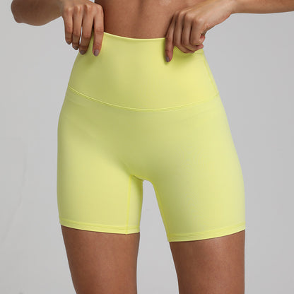☁️ Nude Feel Yoga Shorts – Quick-Drying, Breathable & Slim Fit Activewear for Women