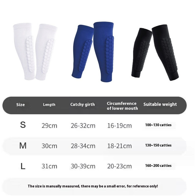 🧦 Honeycomb Shank Protection Foot Sock for Men – Anti-Collision, Non-Slip, Athletic Performance Socks