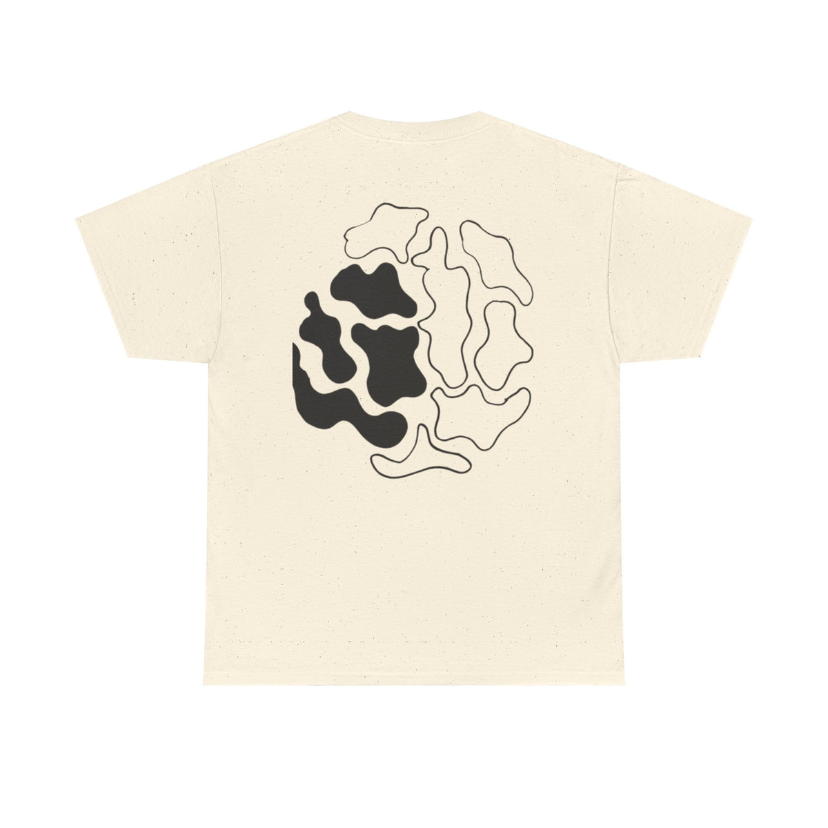 GETYAT Abstract Brain Graphic T-Shirt | Black & White Neural Art Tee
