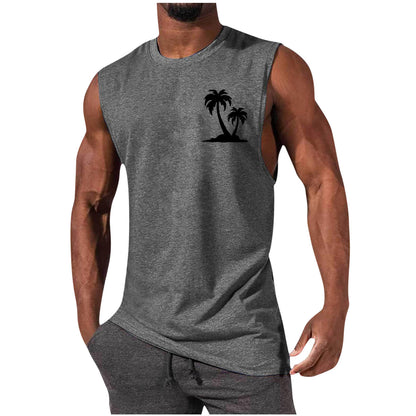 🏋️‍♂️ Men’s Sleeveless Sports Vest – Loose Summer Workout Tank Top