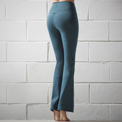 🧘‍♀️ Yoga Trumpet Pants – High-Waist Flare Leg Fitness & Lounge Pants