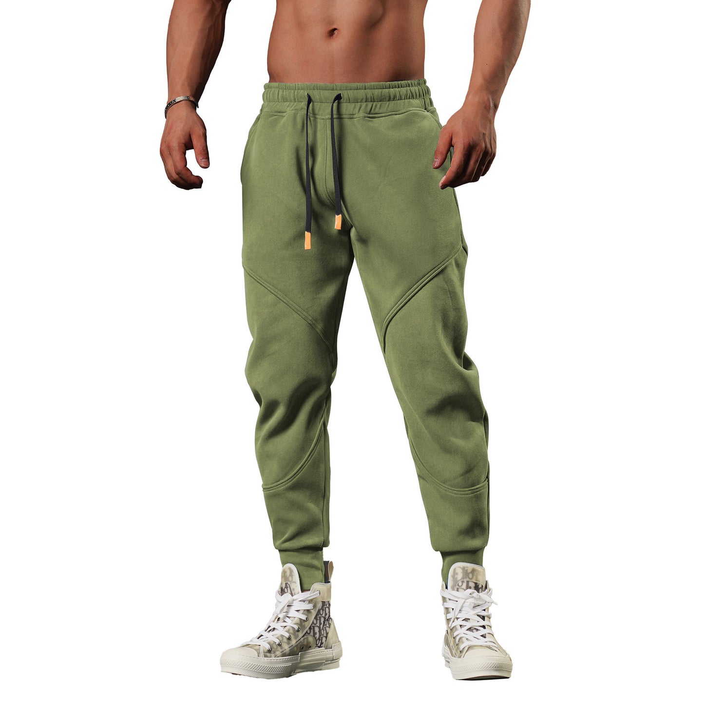 🥶🔥 Men’s Warm Outdoor Track Sweatpants – Loose Tapered Leisure Joggers
