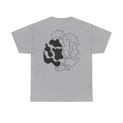 GETYAT Abstract Brain Graphic T-Shirt | Black & White Neural Art Tee