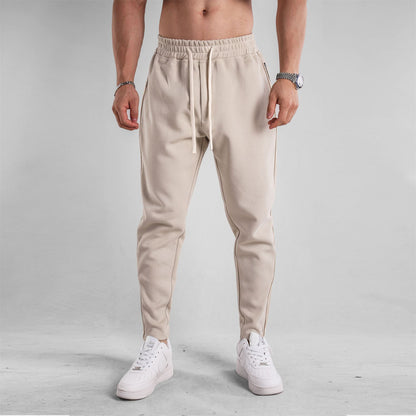 👖 Slim Fit Zipper Ankle Banded Pants – Men’s Stylish Tapered Casual Trousers