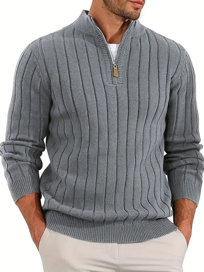 🧥 Retro Versatile Long Sleeve Sweater for Men – Stylish Casual Knitwear