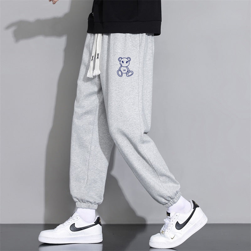👖 Cropped Casual Loose Men’s Long Pants – Stylish Everyday Streetwear Trousers