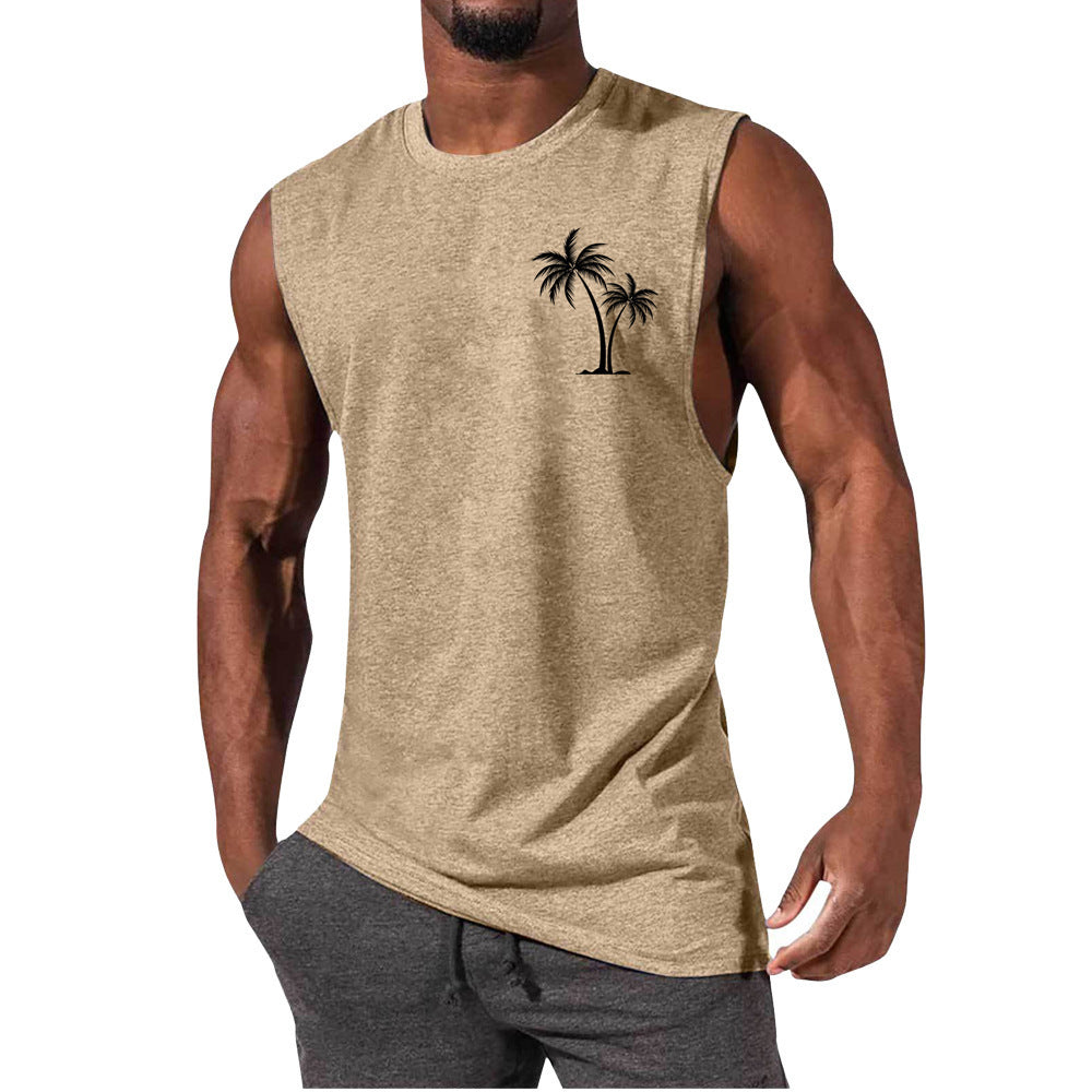 🏋️‍♂️ Men’s Sleeveless Sports Vest – Loose Summer Workout Tank Top