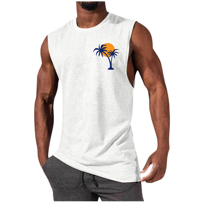 🏋️‍♂️ Men’s Sleeveless Sports Vest – Loose Summer Workout Tank Top