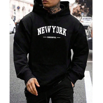 🧥 Men’s American-Style Retro Hooded Sweater – Loose Casual Streetwear Hoodie